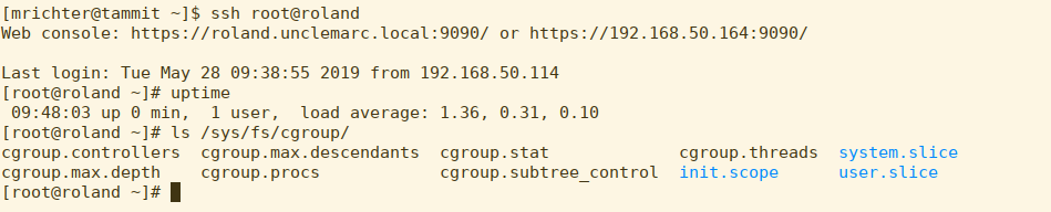 Filesystem after changes Filesystem after changes
