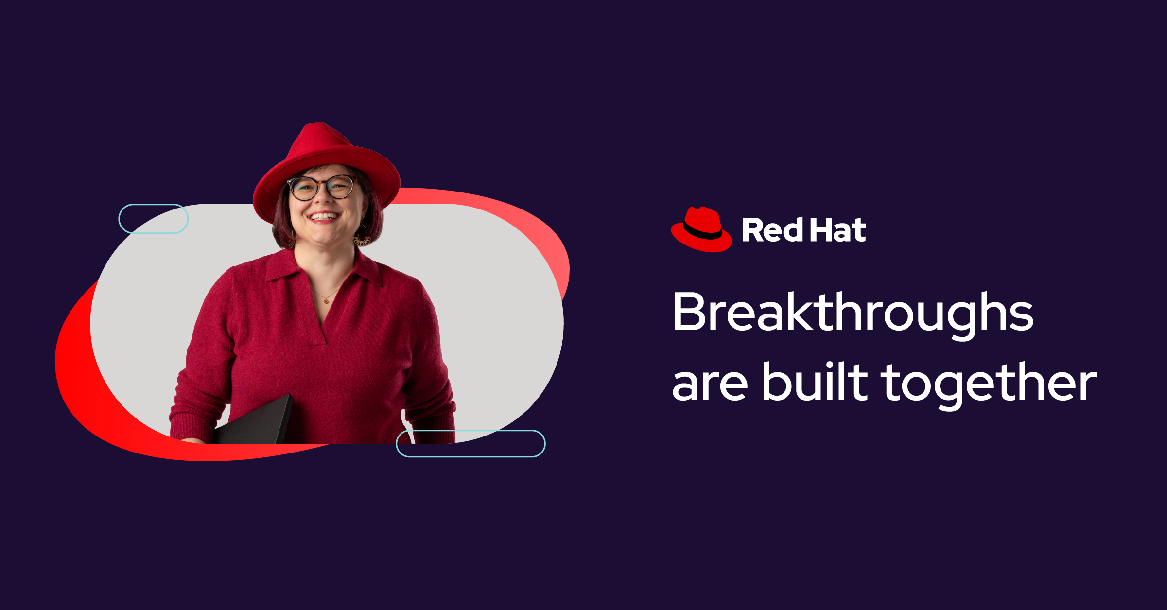 An image of a Red Hatter wearing their fedora.