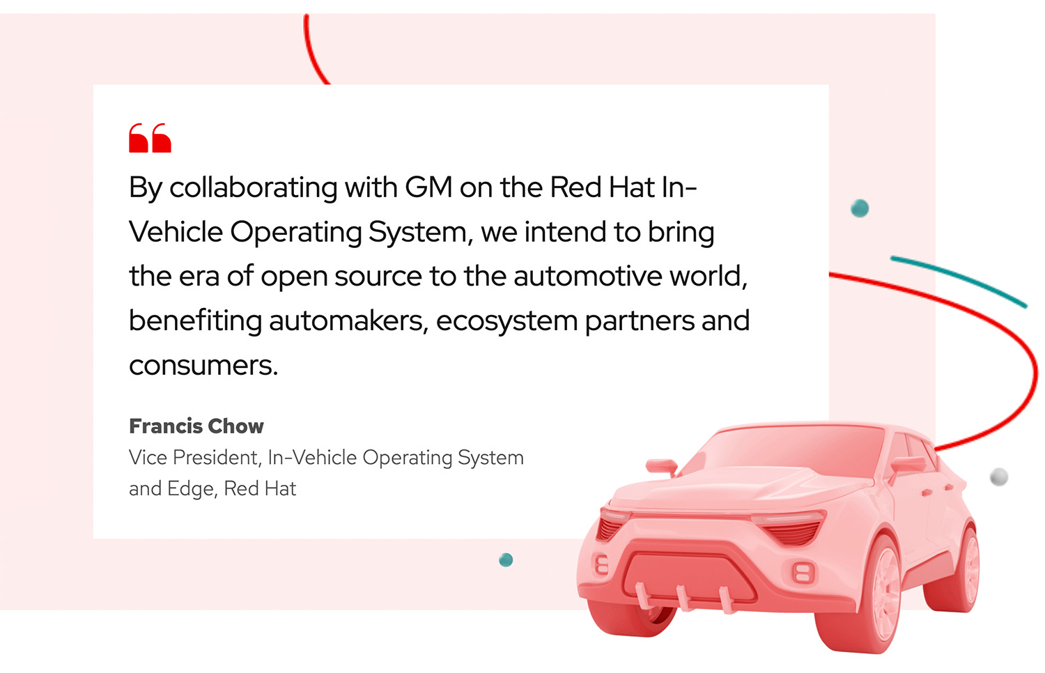 A screenshot of the Linux standardization website shows a 3D car breaking the frame.