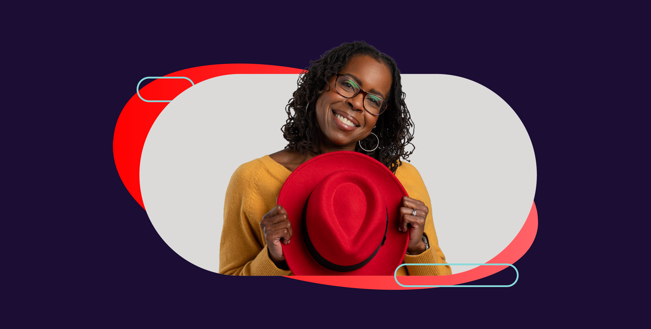 Image showing a Red Hatter holding their fedora.