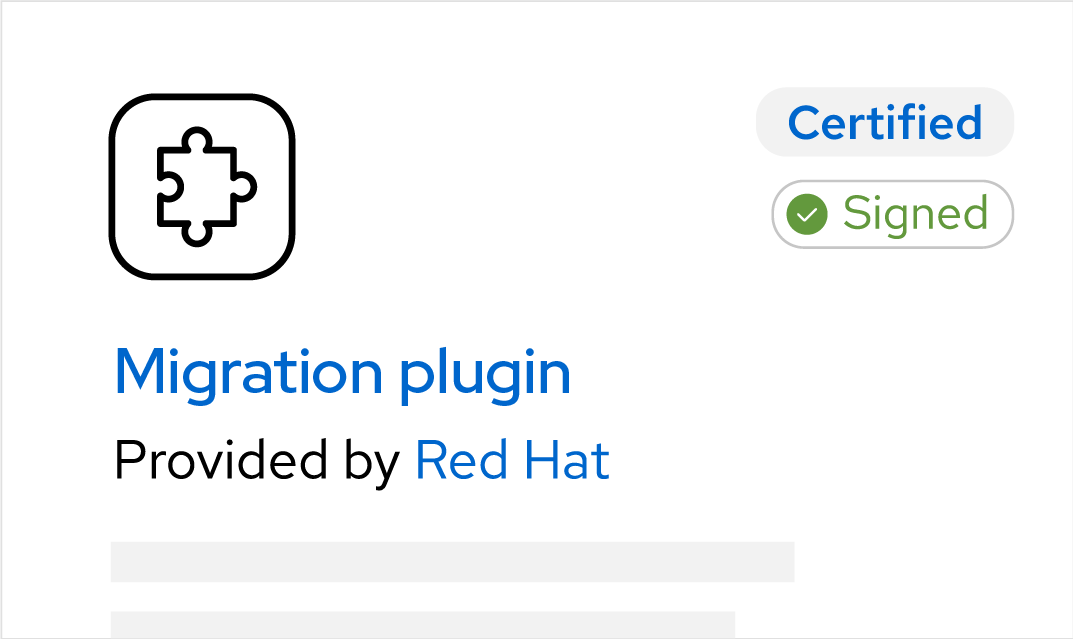 A marketplace listing for a community operator using a generic plugin icon.