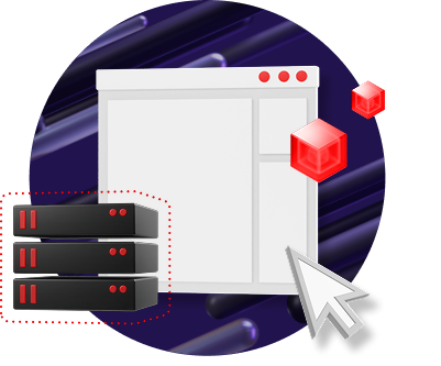 Grafica di un'applicazione con un server di virtualizzazione