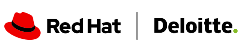 Red Hat and Deloitte logos