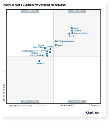 2025 年の Gartner MQ のグラフ
