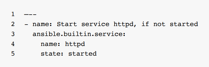 Example: Start services