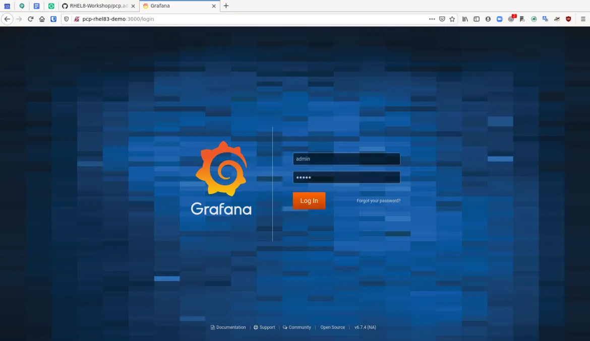pcp grafana 1 login pcp grafana 1 login