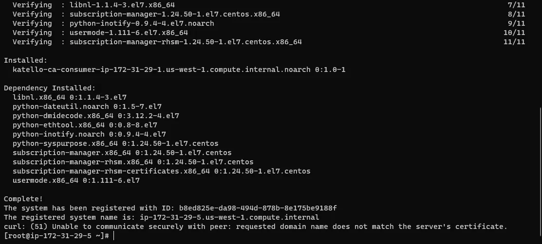 centos output centos output