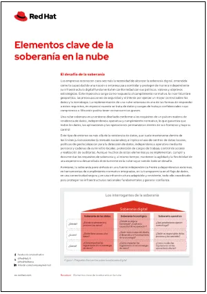 Elementos clave de la soberanía en la nube