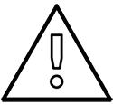 Warning icon Icon with exclamation point inside triangle