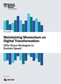 Maintaining momentum on digital transformation