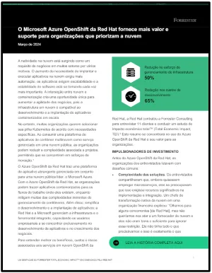 O Microsoft Azure OpenShift da Red Hat fornece mais valor e suporte para organizações que priorizam a nuvem