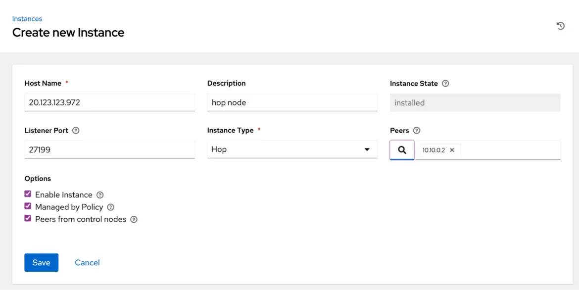 ansible execution node