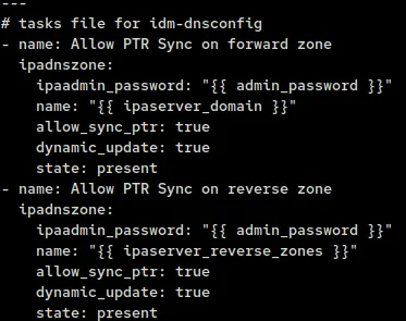 Automating IdM installation create the main yml file