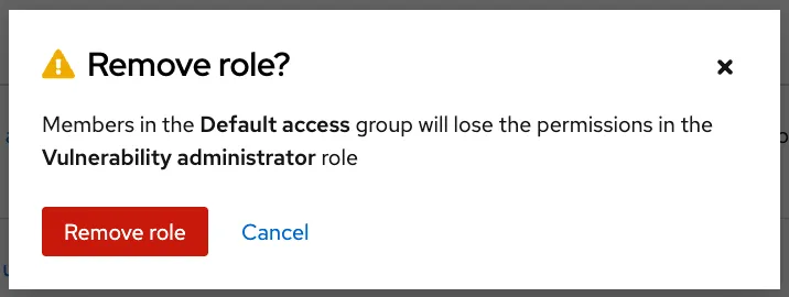 You will be prompted to confirm the removal.