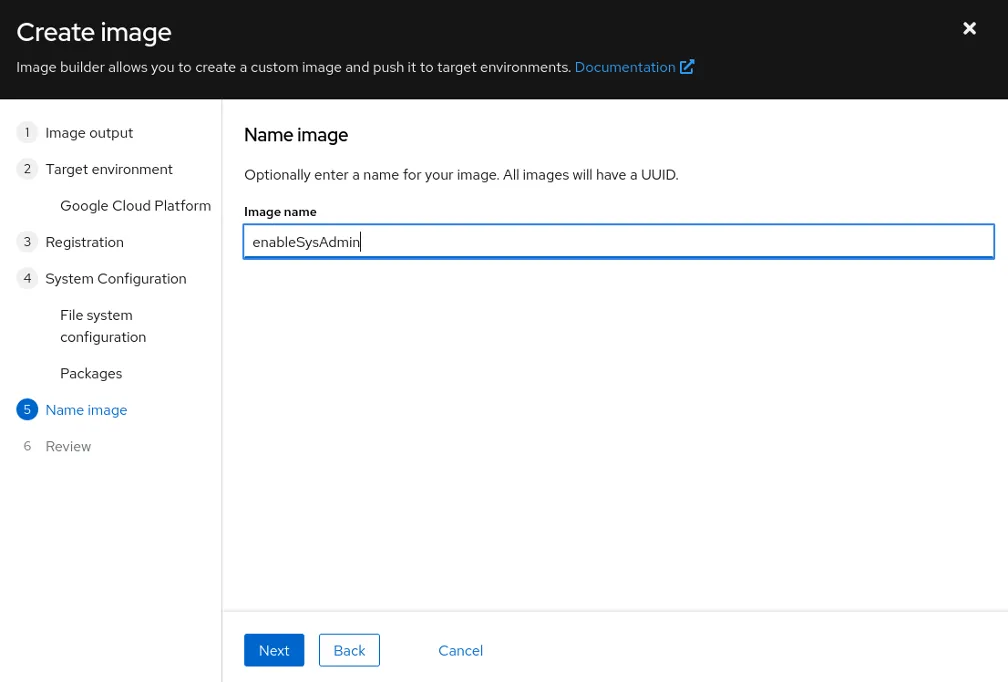 Image name